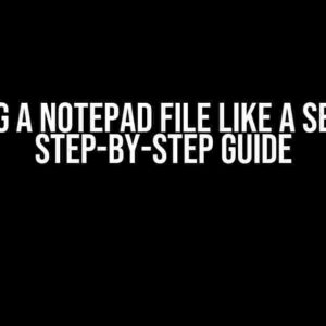 Running a Notepad File like a Server: A Step-by-Step Guide