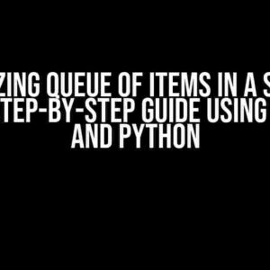 Visualizing Queue of Items in a Storage Unit: A Step-by-Step Guide using Salabim and Python